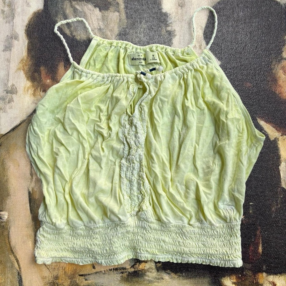 Abercrombie Kids Pale Yellow Camisole, Size M